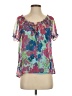 Old Navy 100% Polyester Purple Short Sleeve Blouse Size S - photo 1