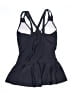 Unbranded Solid Black One Piece Swimsuit Size 3X - photo 2