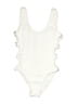 Primark Solid Ivory White One Piece Swimsuit Size 4 - photo 1