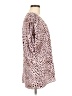 CAbi 100% Polyester Animal Print Pink 3/4 Sleeve Blouse Size S - photo 4