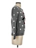 Almost Famous Polka Dots Silver Pullover Sweater Size S - photo 4