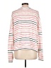 Sundry Stripes White Pullover Sweater Size Lg (3) - photo 2