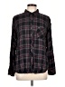 Rails 100% Rayon Plaid Black Long Sleeve Button-Down Shirt Size L - photo 1
