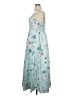 Unbranded 100% Polyester Stars Teal Cocktail Dress Size 1X - photo 5