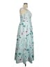 Unbranded 100% Polyester Stars Teal Cocktail Dress Size 1X - photo 4