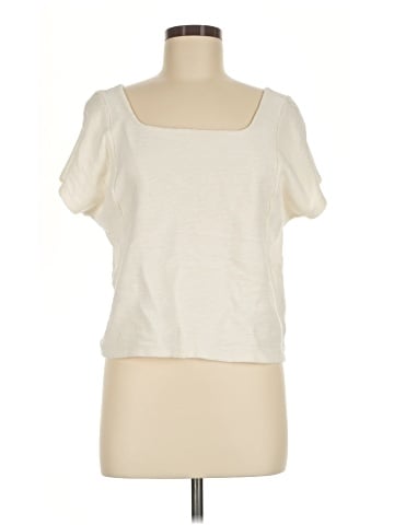 Madewell Ottoman Jacquard Square-Neck Top (view 1)