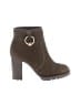 Tory Burch 100% Leather Brown Green Ankle Boots Size 7 - photo 1