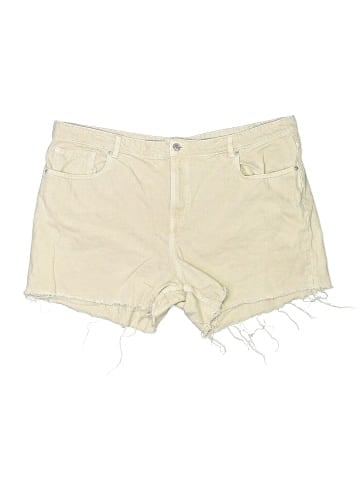 Violeta by Mango Khaki Shorts (view 1)