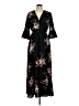 Easel 100% Polyester Black Casual Dress Size L - photo 1