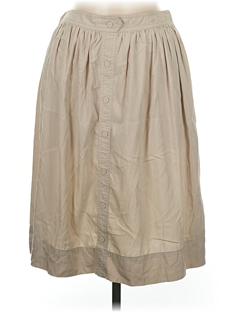Pre-owned Zara Basic Casual Skirt In Tan