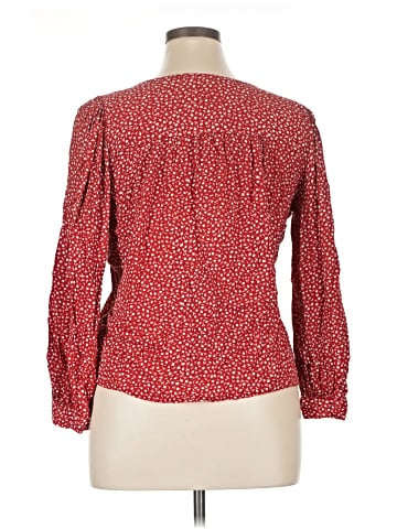 Madewell Kinston Side-Button Wrap Top in Park Picnic (view 2)