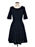 Le Lis Argyle Blue Casual Dress Size M - photo 2