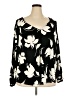 Lane Bryant Black Long Sleeve Blouse Size 22 - 24 Plus - photo 1