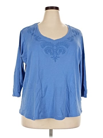 St. John's Bay 3/4 Sleeve T-Shirt (view 1)