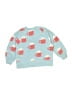 Hanna Andersson Print Teal Pullover Sweater Size 3T - photo 2