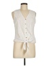 MICHAEL Michael Kors Ivory Sleeveless Blouse Size M - photo 1