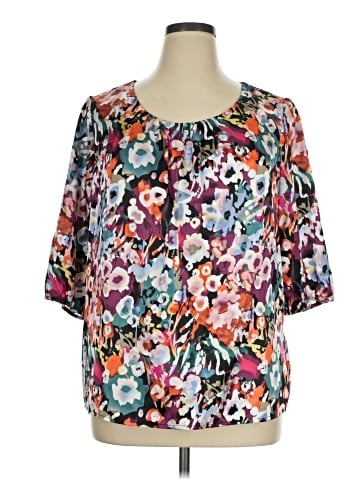 Cj Banks Short Sleeve Blouse (view 1)