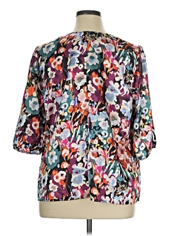 Cj Banks Short Sleeve Blouse (view 2)