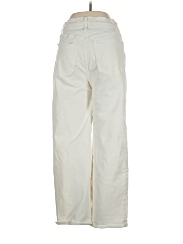 Madewell The Perfect Vintage Wide-Leg Crop Jean in Tile White (view 2)