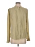 Express 100% Recycled Polyester Tan Long Sleeve Blouse Size S - photo 1