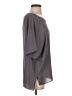 1.State 100% Polyester Gray 3/4 Sleeve Blouse Size S - photo 4