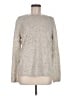 Lands' End 100% Cashmere Metallic Silver Cashmere Pullover Sweater Size M - photo 1