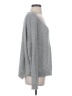 Moth 100% Cotton Metallic Silver Pullover Sweater Size S - photo 4