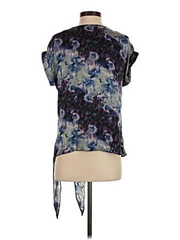 Charlotte Ronson Short Sleeve Silk Top (view 2)