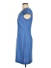 Connected Apparel Solid Blue Casual Dress Size 6 - photo 5