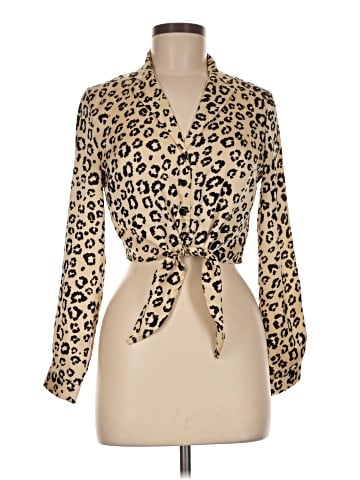 Topshop Long Sleeve Blouse (view 1)