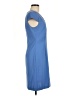 Connected Apparel Solid Blue Casual Dress Size 6 - photo 4