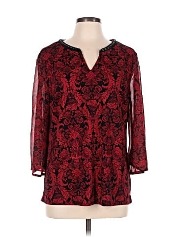 Roz & Ali 3/4 Sleeve Blouse (view 1)
