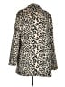 Christian Siriano New York 100% Polyester Animal Print Ivory Coat Size M - photo 2