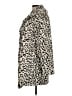 Christian Siriano New York 100% Polyester Animal Print Ivory Coat Size M - photo 5