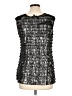 Notations Silver Sleeveless Blouse Size L - photo 2