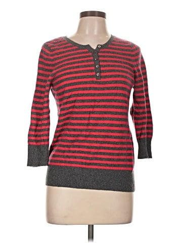 Aqua Cashmere Pullover Sweater (view 1)