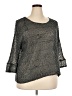 Alfani 100% Polyester Gray 3/4 Sleeve Top Size 2X - photo 1