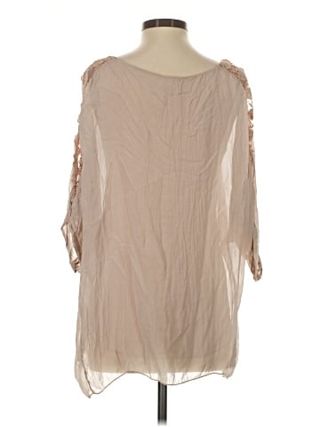 Carla Conti 3/4 Sleeve Silk Top (view 2)