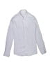 Zara Chevron-herringbone Blue Long Sleeve Button-Down Shirt Size 13 - 14 - photo 1
