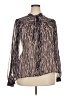 Madison 100% Polyester Animal Print Brown Long Sleeve Blouse Size 3X (estimated) - photo 1