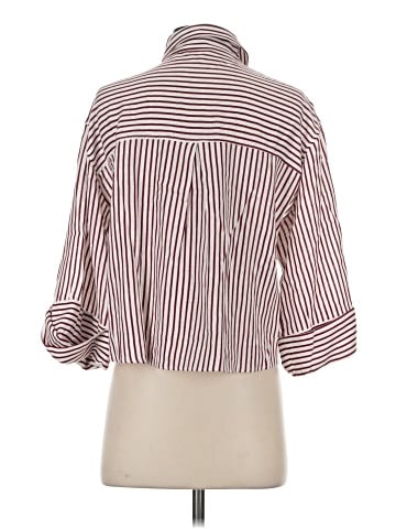 Zara 3/4 Sleeve Button-Down Shirt (view 2)