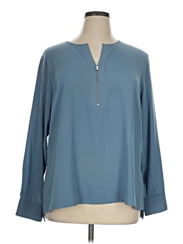 Calvin Klein Long Sleeve Blouse (view 1)