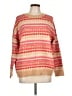 Ann Taylor LOFT Print Orange Pullover Sweater Size L - photo 1