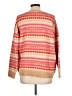 Ann Taylor LOFT Print Orange Pullover Sweater Size L - photo 2