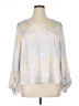 Cato 100% Polyester Ivory 3/4 Sleeve Blouse Size XL - photo 1