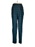 David N 100% Rayon Plaid Teal Casual Pants Size 10 - photo 1