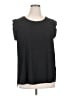 Pleione 100% Polyester Black Short Sleeve Top Size XL - photo 1