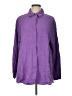 WeWoreWhat Purple Long Sleeve Button-Down Shirt Size L - photo 1