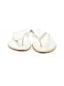 Unbranded White Gold Flip Flops Size 7 - photo 2