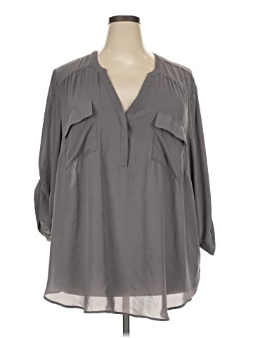 Torrid 3/4 Sleeve Blouse (view 1)